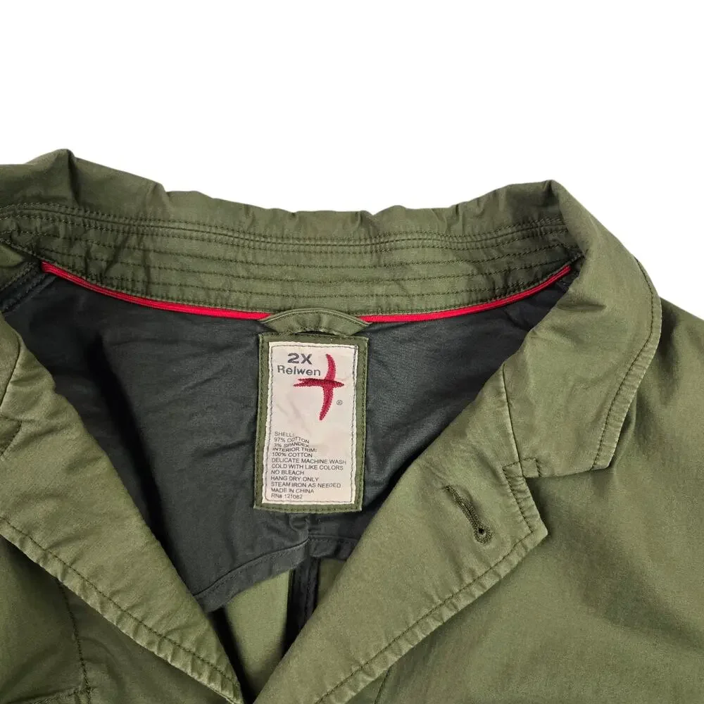 Mens Relwen Flyweight Flex Blazer Size 2X XXL Green *flaw* - Picture 8 of 12